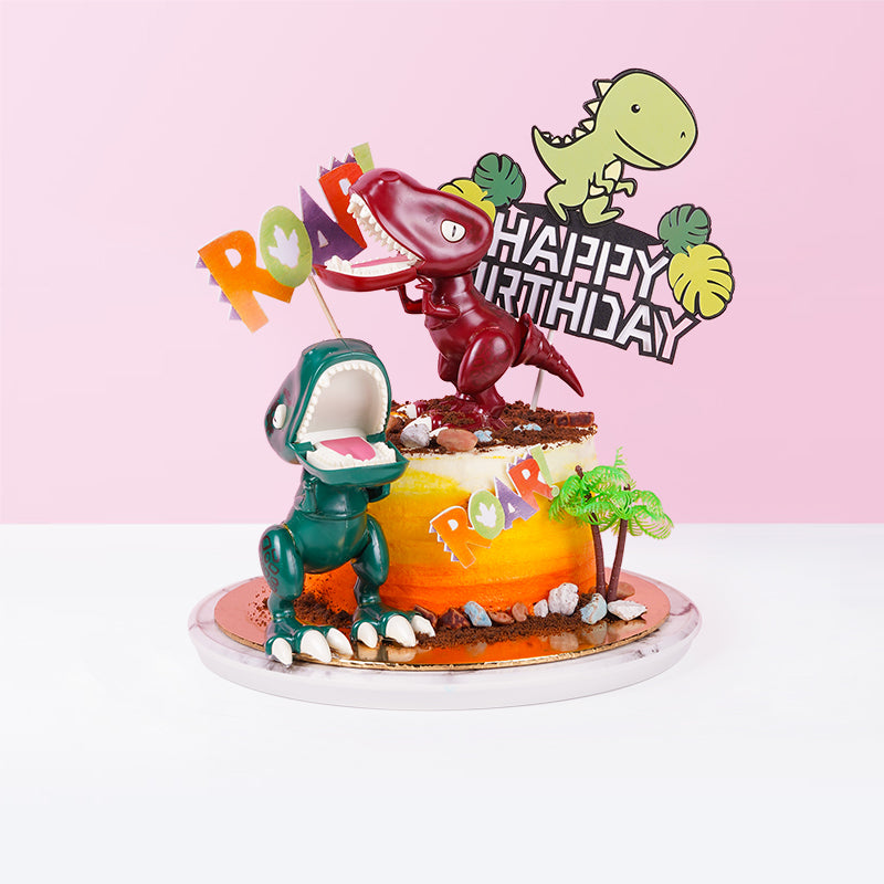 Scary Dinosaurs cake_designer Eats & Treats - CakeRush