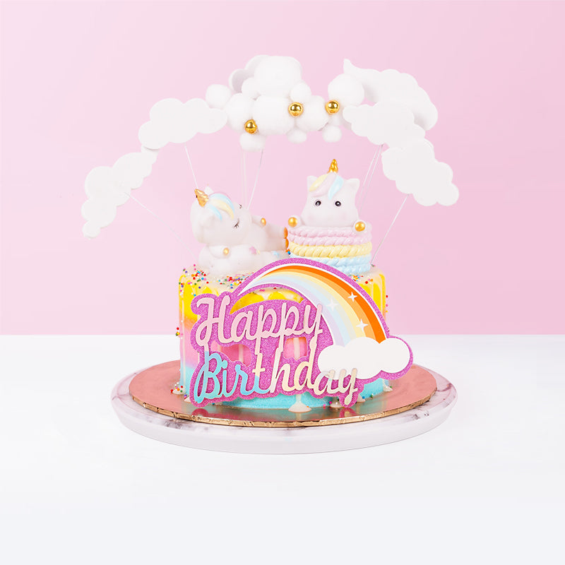 Funfair Unicorns cake_designer Eats & Treats - CakeRush