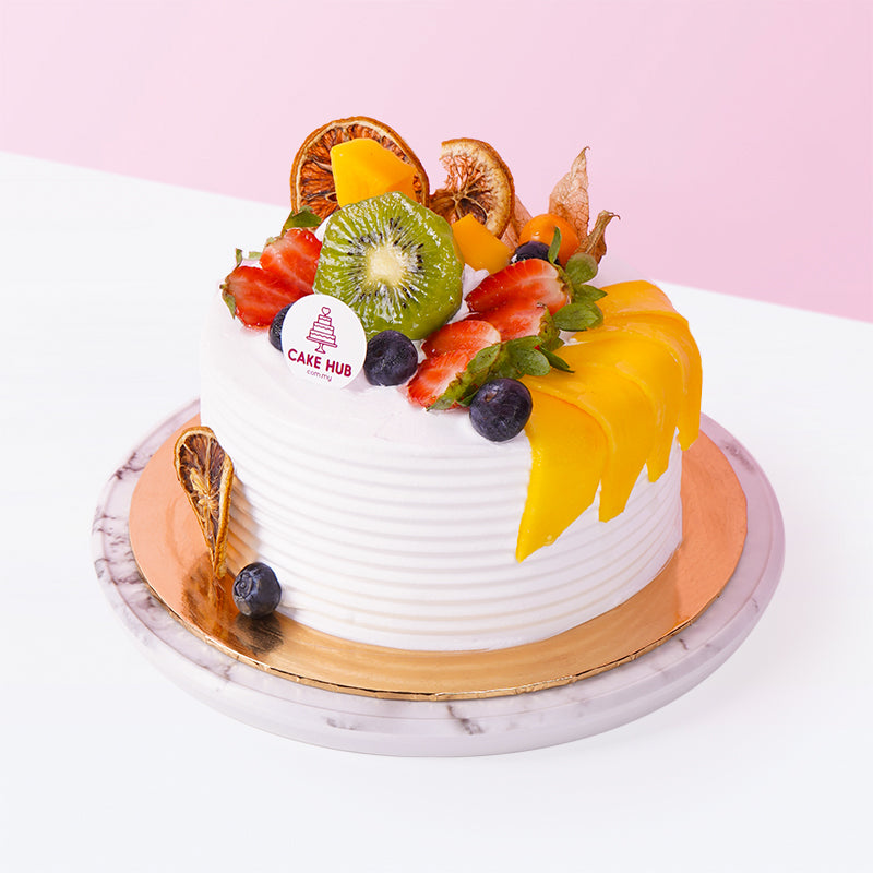 Alternative view of Tropical Fruits Cake