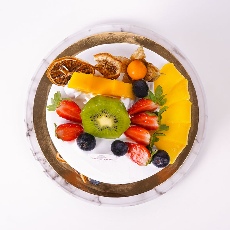 Alternative view of Tropical Fruits Cake