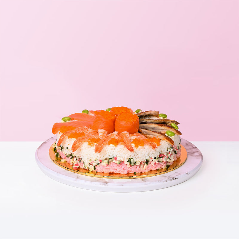 Alternative view of Chirashi Sushi Cake