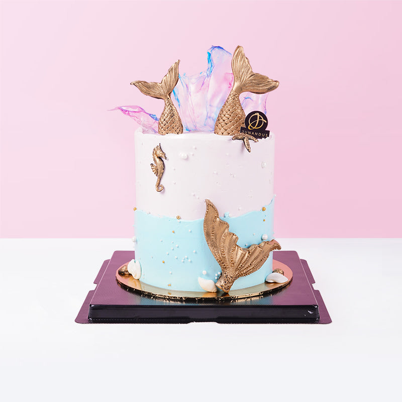 Blue Mermaid Coral Cake cake_designer Junandus - CakeRush