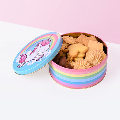Premium Unicorn Cookie Tin cookies In the Clouds - CakeRush