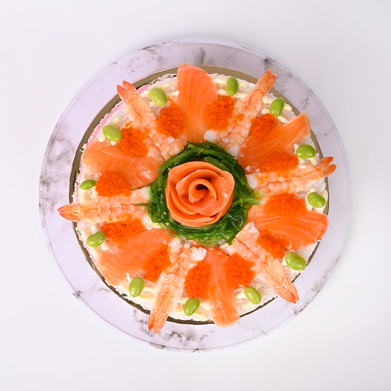 Alternative view of Kyodai Seafood Sushi Cake