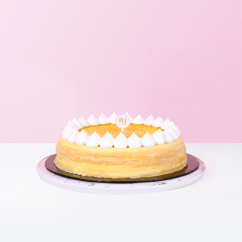 Lemon Cheese Mille Crepe Cake