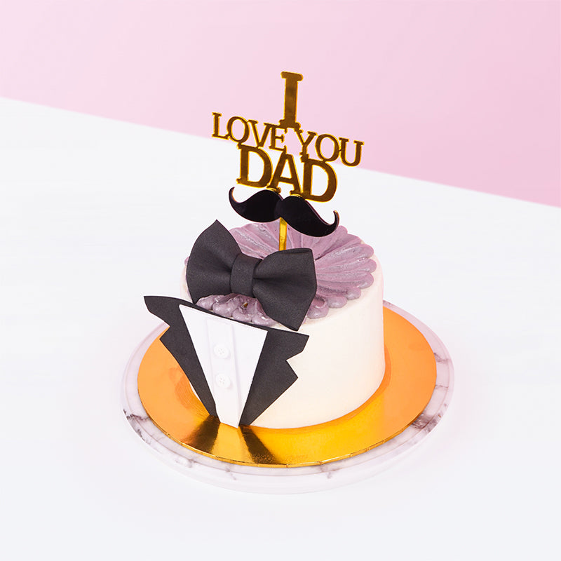 Alternative view of I Love You Dad Cake