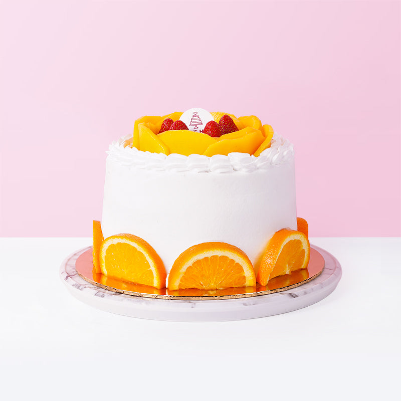 Alternative view of Mixed Fruit Vegan Cake