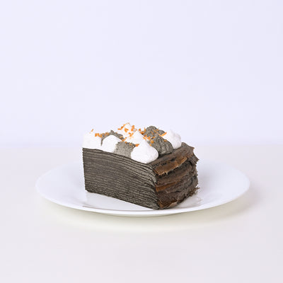 Black Sesame Mille Crepe Cake cake_millecrepe Yippii Gift Cake - CakeRush