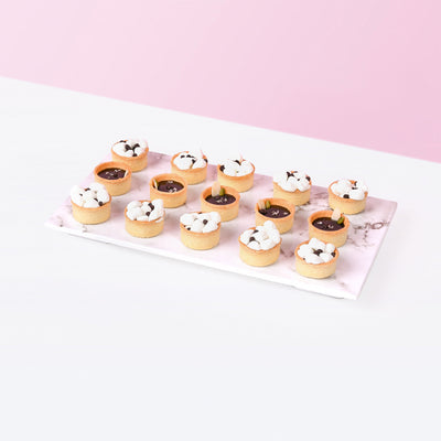 Smores and Chocolate Ganache Tartlets (15 Pieces) tart Mutiara Figs - CakeRush