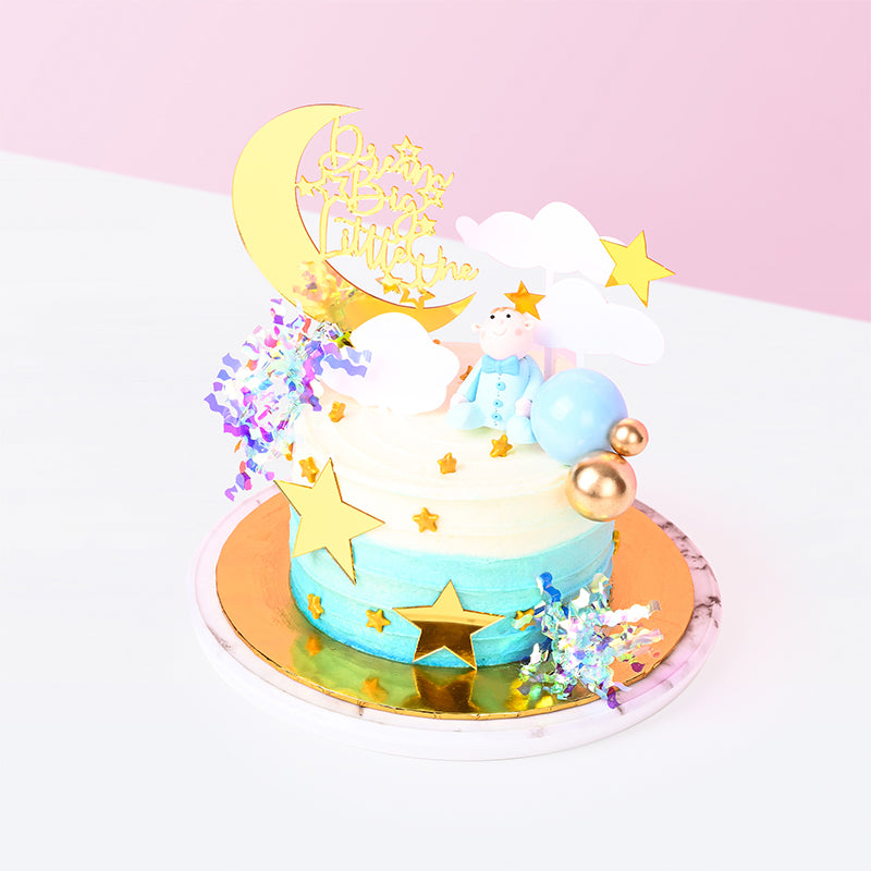 Alternative view of Baby Boy Cake