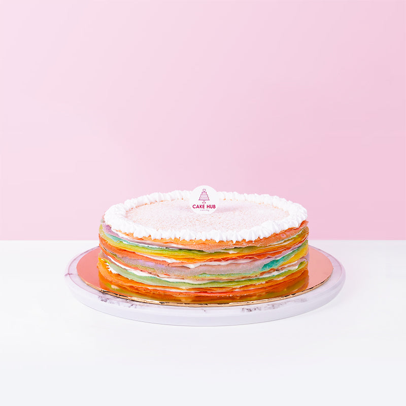 Rainbow Mille Crepe Cake cake_millecrepe Cake Hub - CakeRush