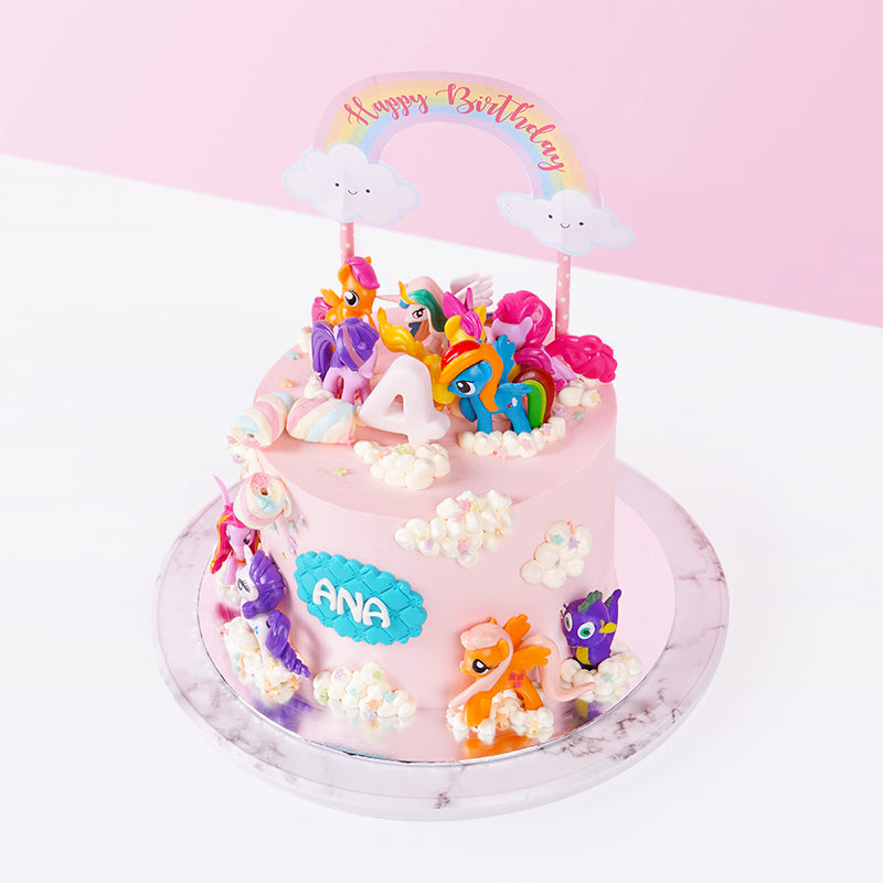 Alternative view of My Little Pony Cake