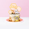 Marble Silver Teddy cake_designer Eats & Treats - CakeRush