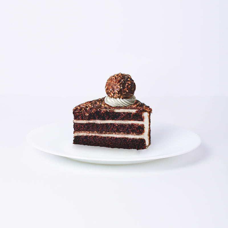 Alternative view of Hugo Balls Rocher Cake