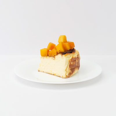 Mango Basque Burnt Cheesecake cake_cheese Avalynn Cakes - CakeRush