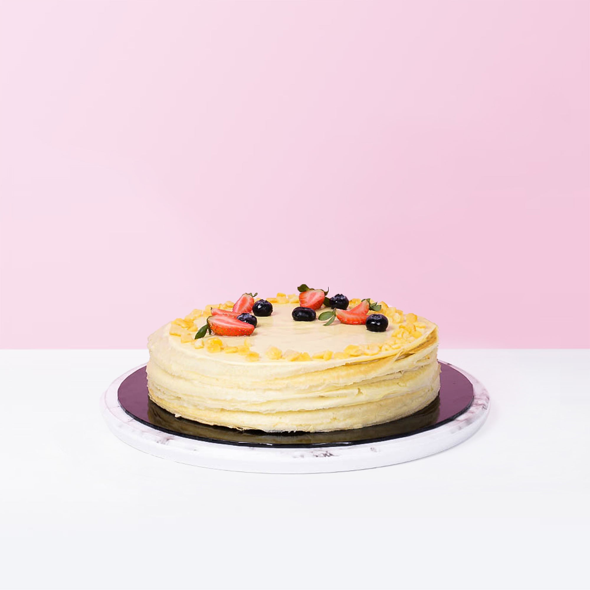Bergamot Lemon Earl Grey Crepe Cake