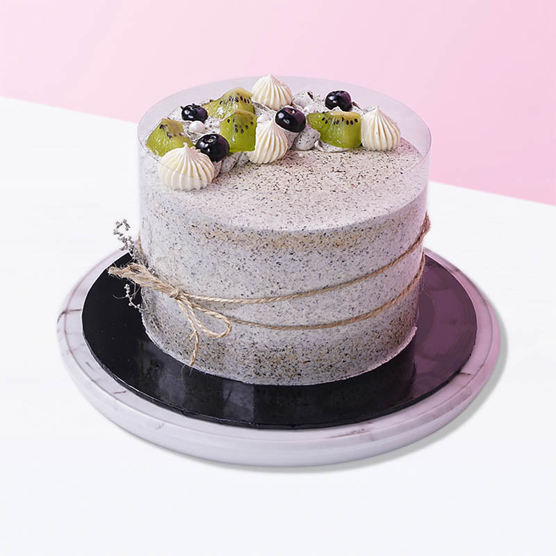 Alternative view of Black Sesame Vegan Cake