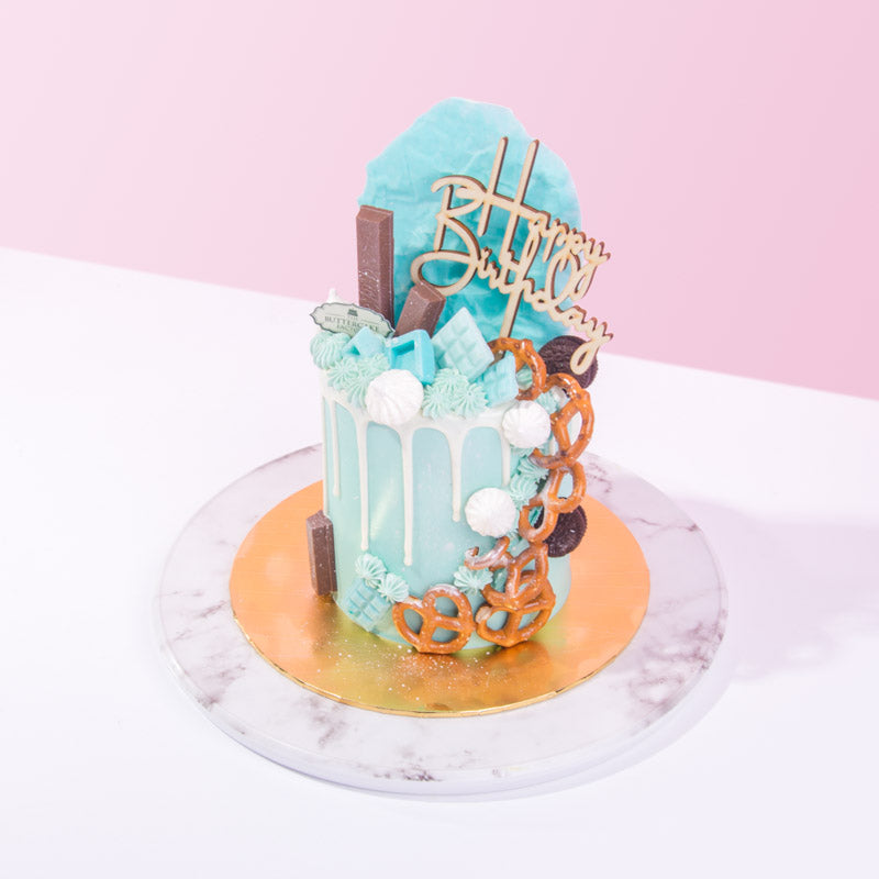 Alternative view of Blue Paradise Cake