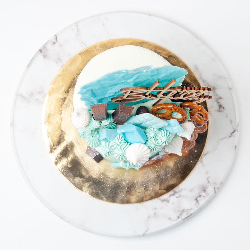 Alternative view of Blue Paradise Cake