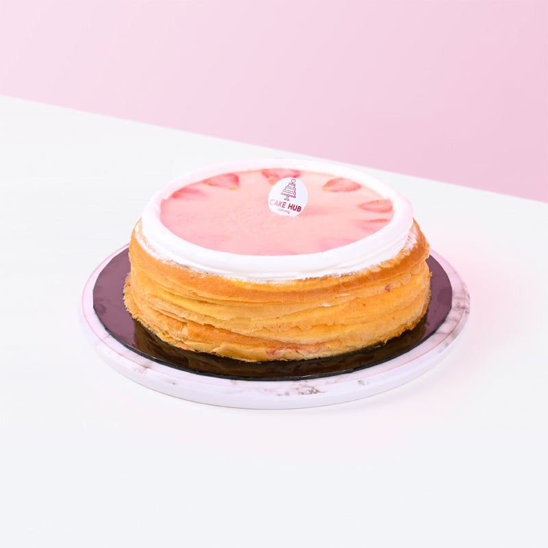 Alternative view of Strawberry Mille Crepe Cake