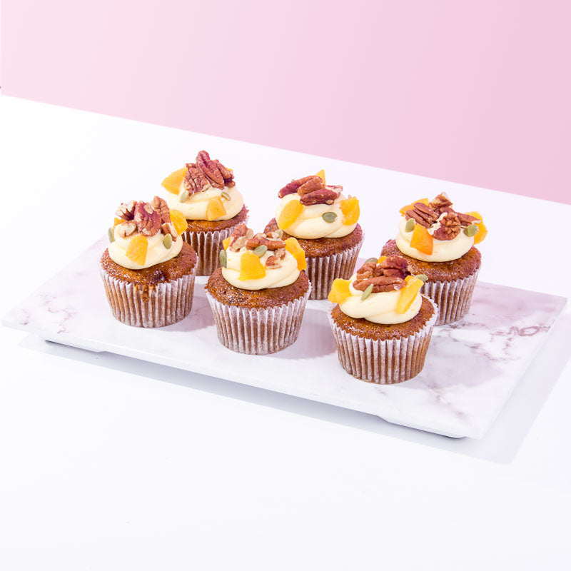 Carrot Pecan Cupcakes (6-12 Pieces) cupcake Huckleberry - CakeRush