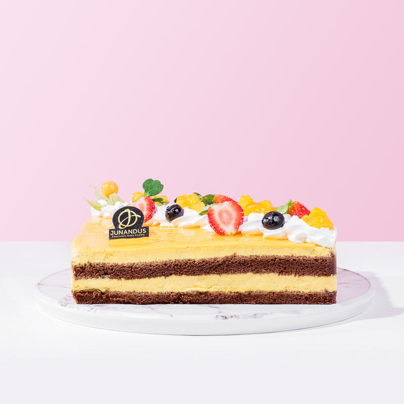 Chocolate Mango Mousse Cake cake_designer Junandus (Penang) - CakeRush
