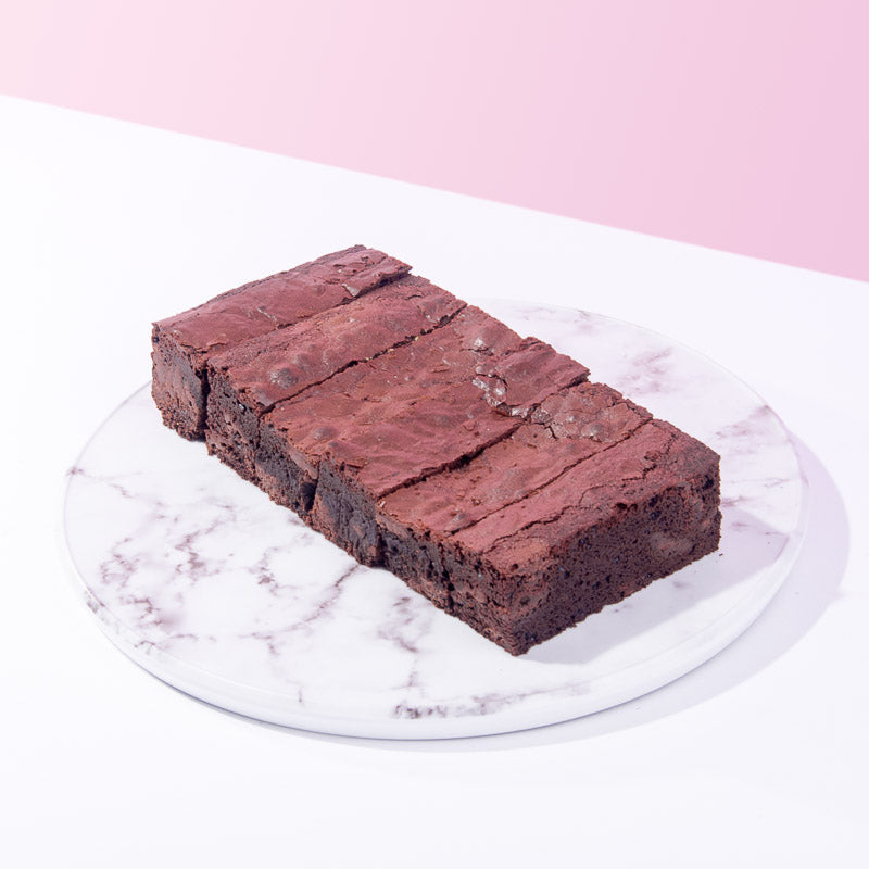 Classic Fudge Brownies (6 Pieces) brownie Huckleberry - CakeRush