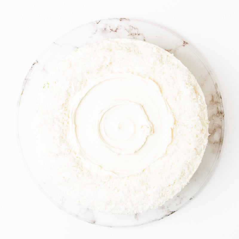 Alternative view of Coconut Pandan Cake