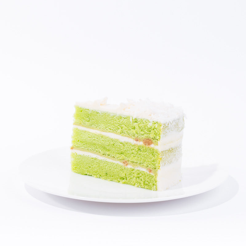 Alternative view of Coconut Pandan Cake