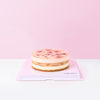 Sakura Lychee Jelly Cheesecake cake Edible Dreams - CakeRush