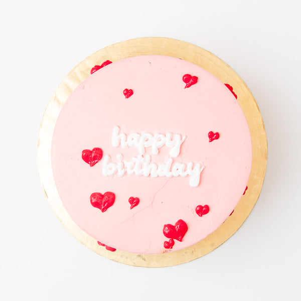 Cherish U Kek Simple Pink Cake KL Delivery