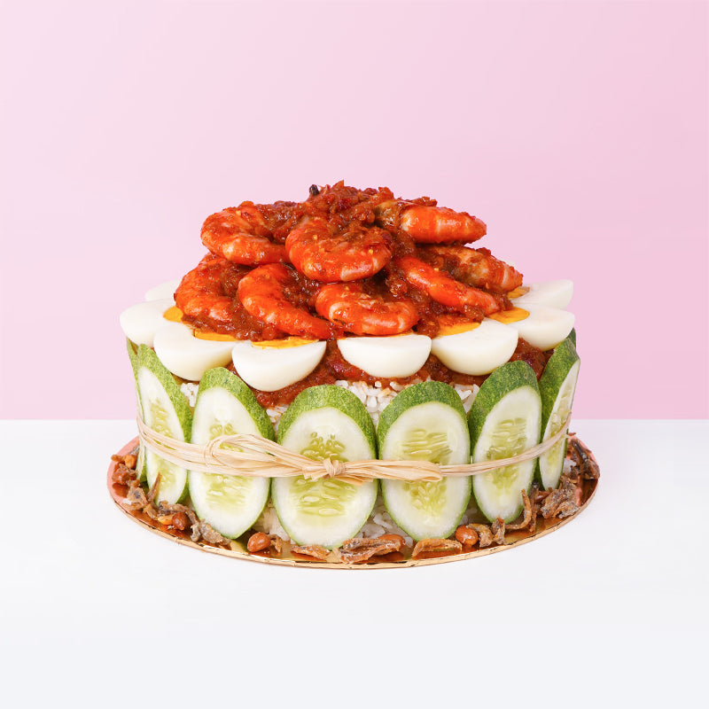 Large Prawns Nasi Lemak Cake cake_designer Eats & Treats - CakeRush