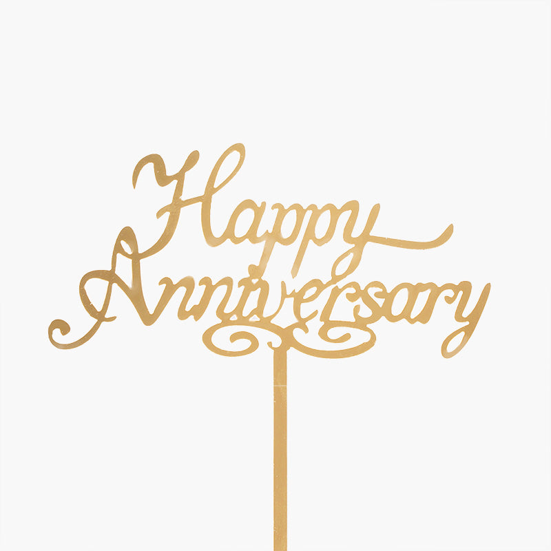 Happy Anniversary Cake Topper addon CakeRush - CakeRush