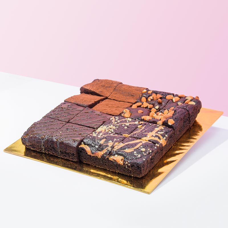 Mixed Brownies Box of 16 brownie BROWNIESBAR - CakeRush