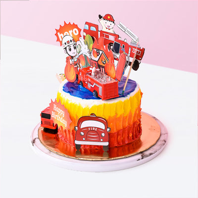 Hero Fireman cake_designer Eats & Treats - CakeRush
