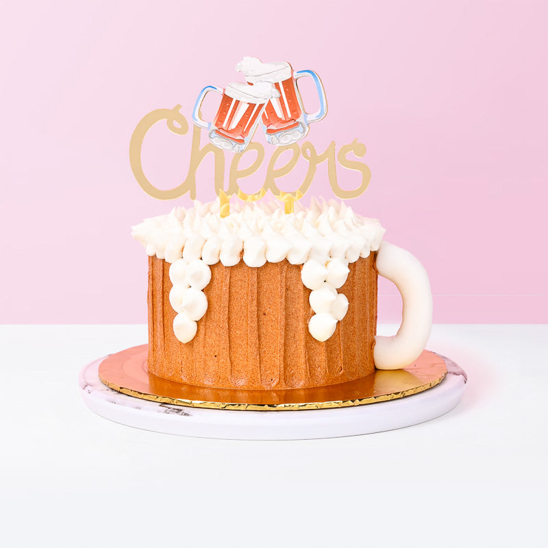 Cheers Beer Mug cake_designer Eats & Treats - CakeRush