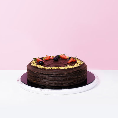 Dutch Double Chocolate Crepe Cake cake_millecrepe Cake Hub - CakeRush