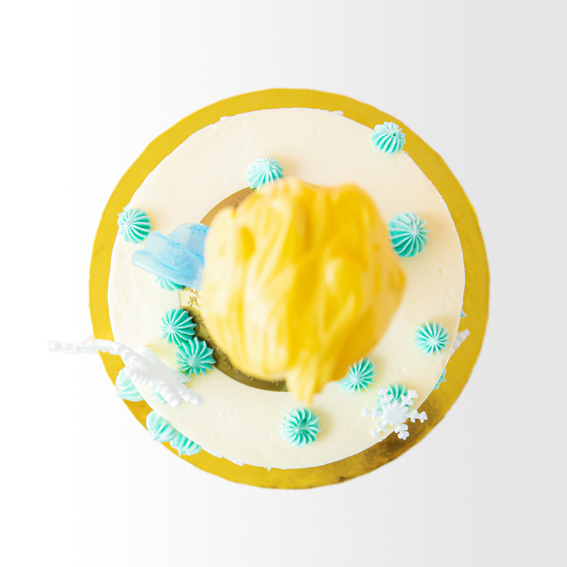 Alternative view of Elsa Frozen Cake