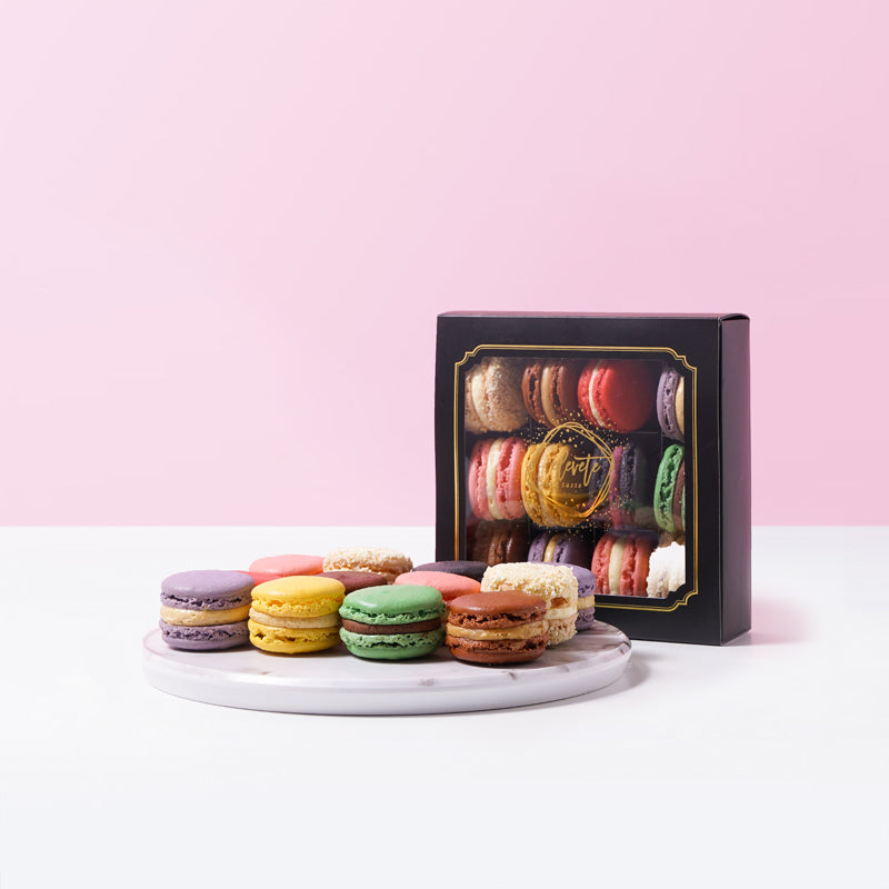 Macarons Box (12 Assorted Macarons) macaron Ennoble - CakeRush