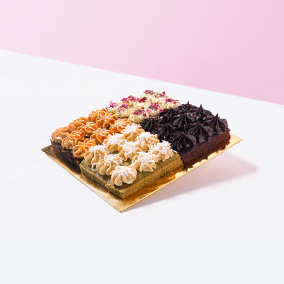 Mix and Match Square Cake Bites cake Ennoble - CakeRush