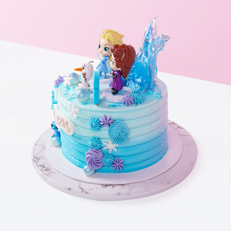 Alternative view of Frozen 2 Cake