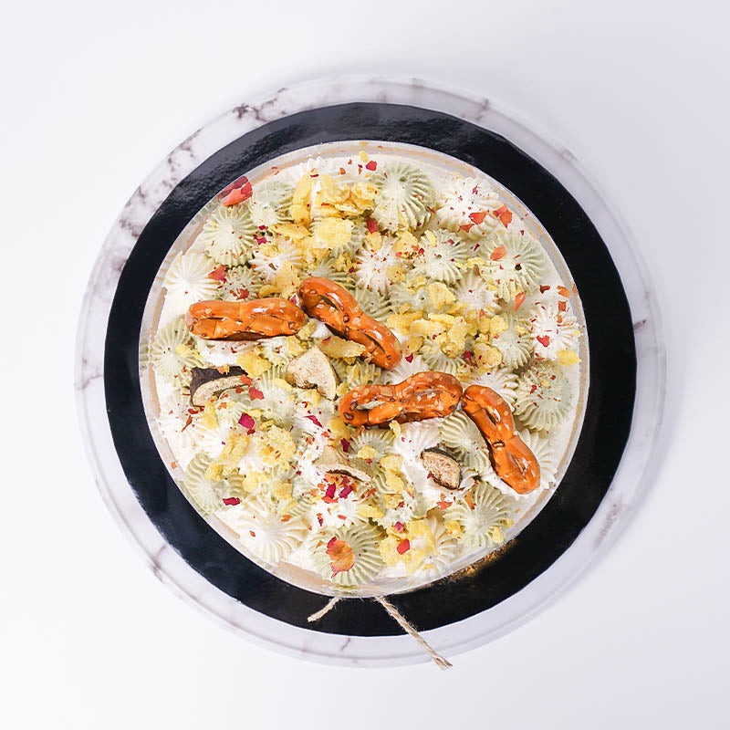 Alternative view of Japanese Matcha Vegan Cake