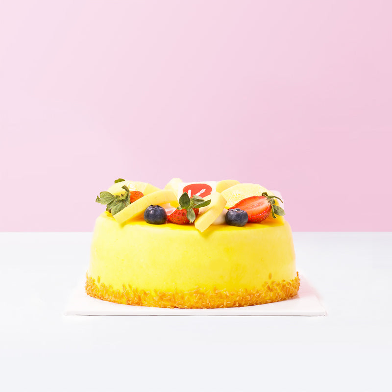 Alternative view of Mango King Cake
