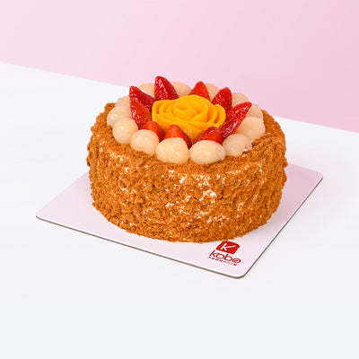 Lychee Biscoff cake KOBO Bakery - CakeRush