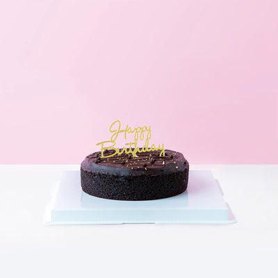 Minimalist Belgian Chocolate Cake cake_designer Oven & Chalice - CakeRush