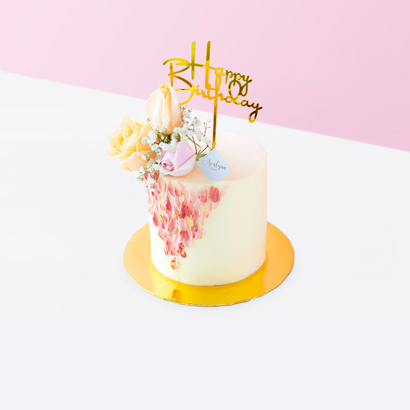 Alternative view of Fresh Flowers Cake