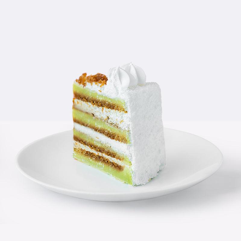 Alternative view of Ondeh Ondeh Pandan Cake