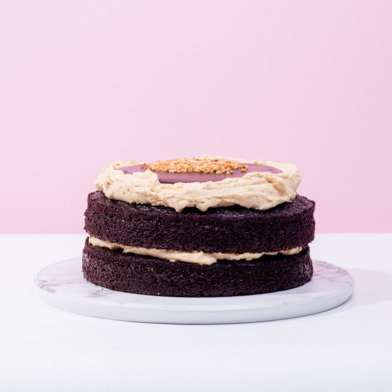 Peanut Butter Chocolate Cake cake September Bakes - CakeRush