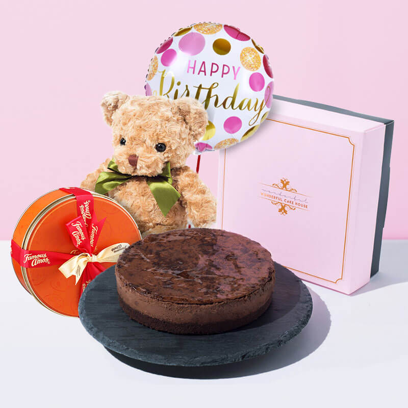 Famous Amos Birthday Chocolate Cheese & Round Tin Pack bundle_MCO CakeRush - CakeRush