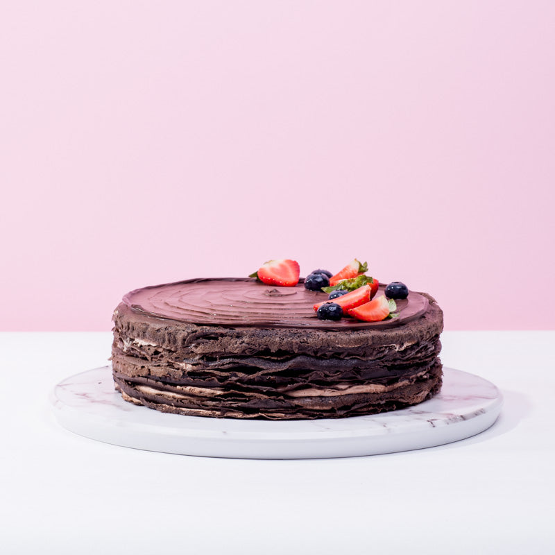 Triple Chocolate Mille Crepe cake_millecrepe Junandus - CakeRush